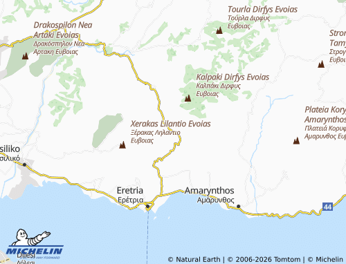 MICHELIN Gerontas map - ViaMichelin