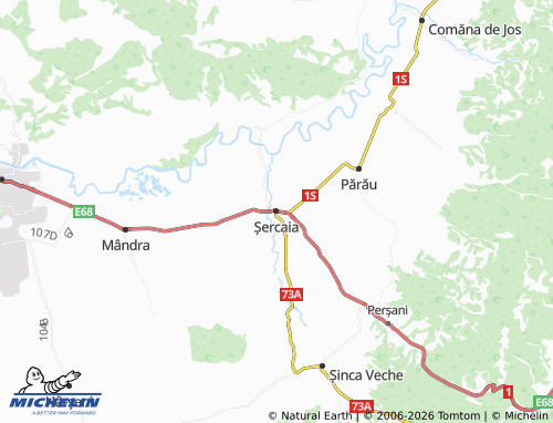 MICHELIN Șercaia map - ViaMichelin