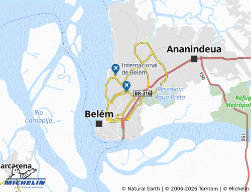 Mapa MICHELIN Pedreira - ViaMichelin