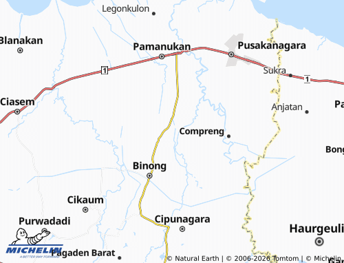 MICHELIN Tambakdahan map - ViaMichelin