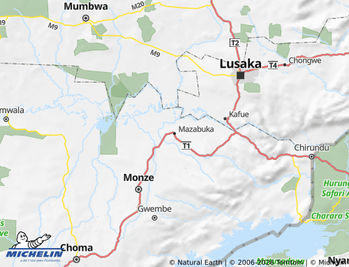 Kaart MICHELIN Mazabuka - ViaMichelin