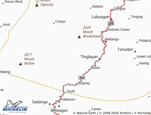 MICHELIN Ngibat map - ViaMichelin