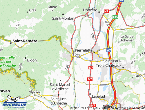 Mappa MICHELIN Bourg-Saint-Andéol - ViaMichelin