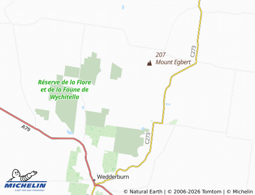 Mapa MICHELIN Woolshed Flat - ViaMichelin