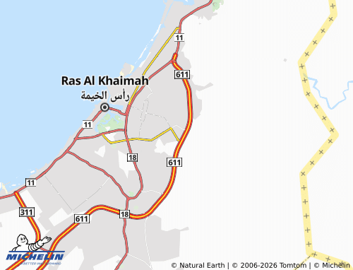 MICHELIN Al Burairat map - ViaMichelin