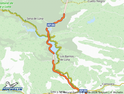 MICHELIN Mirantes de Luna map - ViaMichelin