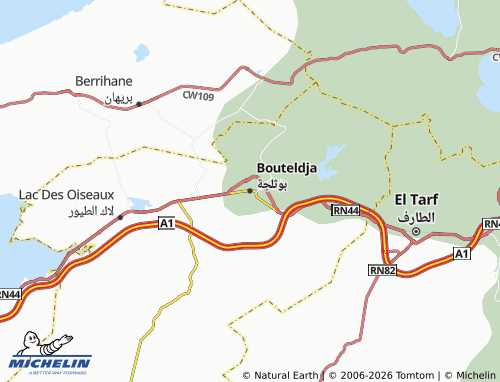 Carte MICHELIN Bouteldja - ViaMichelin