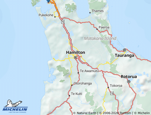 MICHELIN-Landkarte Hamilton - ViaMichelin