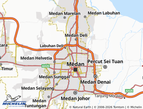 MICHELIN Pulo Brayan Kota map - ViaMichelin