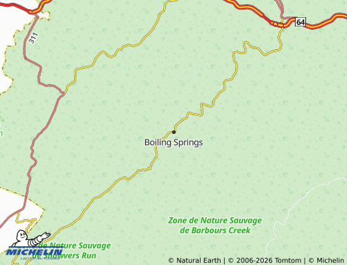 Mappa MICHELIN Boiling Springs - ViaMichelin