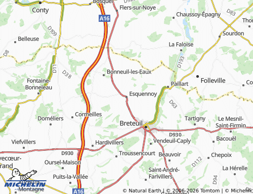 Mappa MICHELIN Esquennoy - ViaMichelin