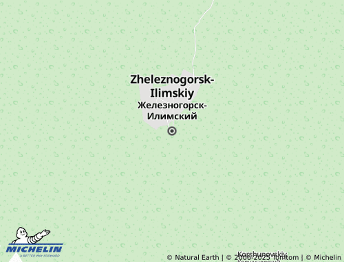 MICHELIN Zheleznogorsk-Ilimskiy map - ViaMichelin