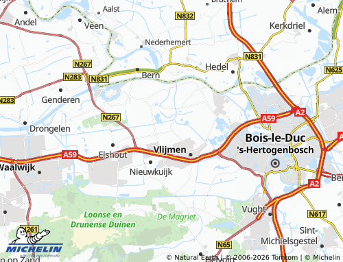 Kaart MICHELIN Haarsteeg - ViaMichelin