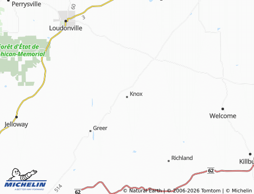 Carte MICHELIN Knox - ViaMichelin