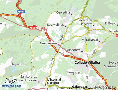 MICHELIN-Landkarte Guadarrama - ViaMichelin