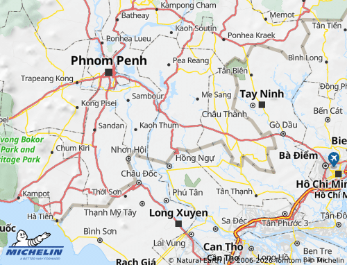 Carte MICHELIN Preah Sdach - ViaMichelin