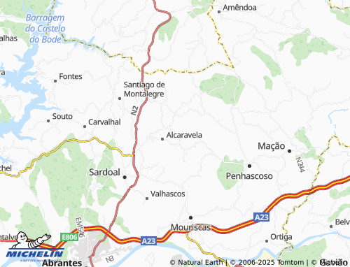 MICHELIN-Landkarte Chã Grande - ViaMichelin