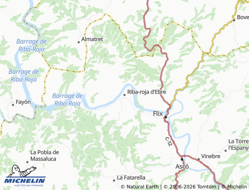 Mappa MICHELIN Riba-roja d'Ebre - ViaMichelin