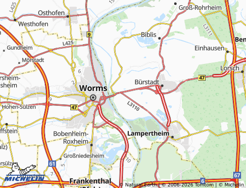 MICHELIN Rosengarten map - ViaMichelin