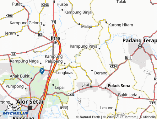 Mapa MICHELIN Kampung Menerong - ViaMichelin