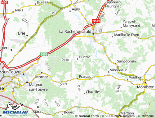 Mappa MICHELIN Bunzac - ViaMichelin