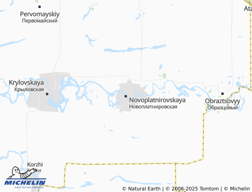MICHELIN Novoplatnirovskaya map - ViaMichelin