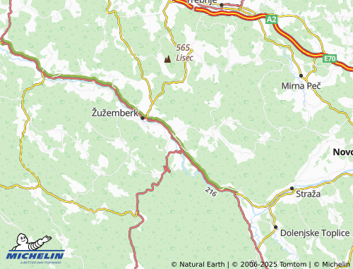 MICHELIN Sadinja vas pri Dvoru map - ViaMichelin