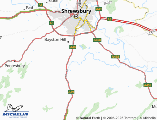 Carte MICHELIN Condover - ViaMichelin