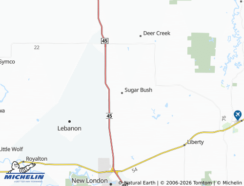 Carte MICHELIN Sugar Bush - ViaMichelin
