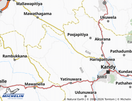 Mappa MICHELIN Poholiyadda - ViaMichelin