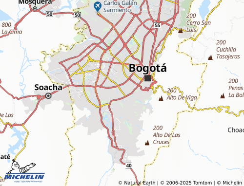 MICHELIN Centenario map - ViaMichelin