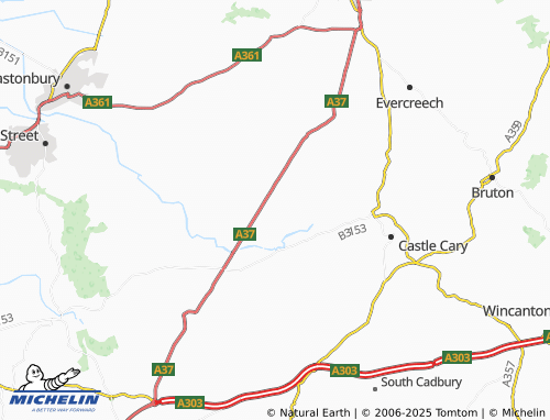 Mapa MICHELIN Hornblotton Green - ViaMichelin