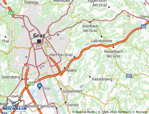 MICHELIN Hart bei Graz map - ViaMichelin