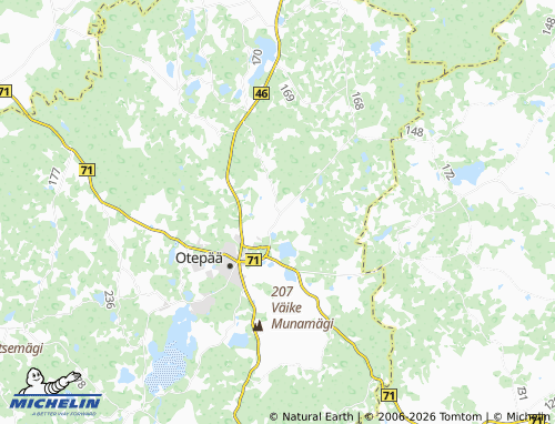 Mapa MICHELIN Vana-Otepää - ViaMichelin