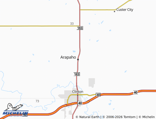 Mappa MICHELIN Arapaho - ViaMichelin