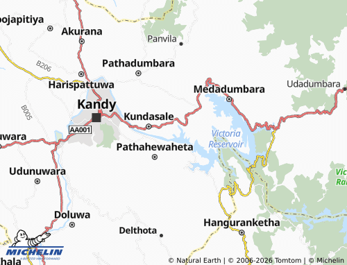 Mappa MICHELIN Kundasale South - ViaMichelin