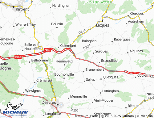 Carte MICHELIN Longueville - ViaMichelin