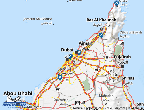 Carte MICHELIN Charjah - ViaMichelin