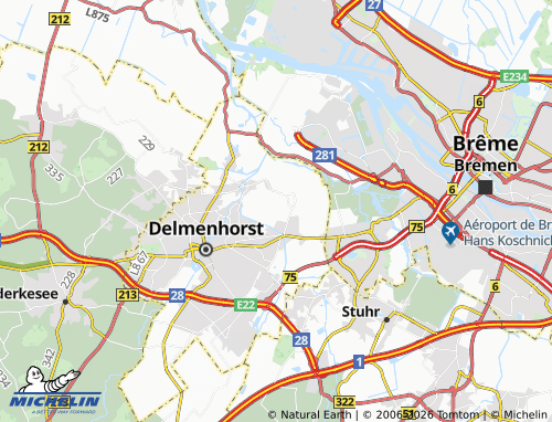MICHELIN Hullen map - ViaMichelin