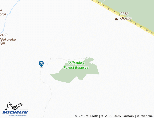 MICHELIN Loliondo map - ViaMichelin