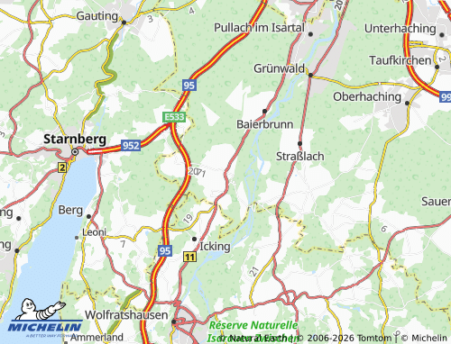 Mapa MICHELIN Hohenschäftlarn - ViaMichelin