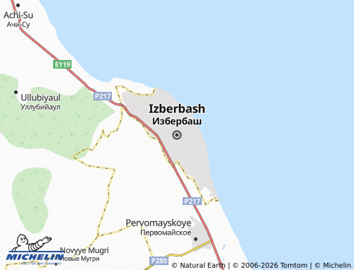 Carte MICHELIN Izberbash - ViaMichelin