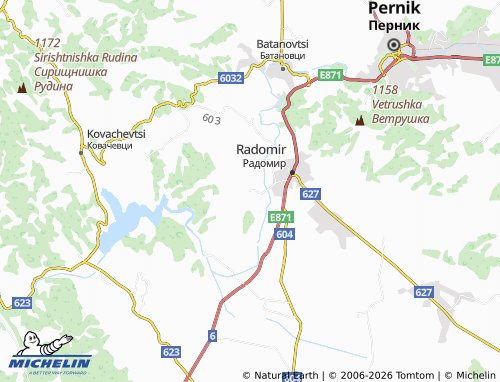 Carte MICHELIN Bornarevo - ViaMichelin