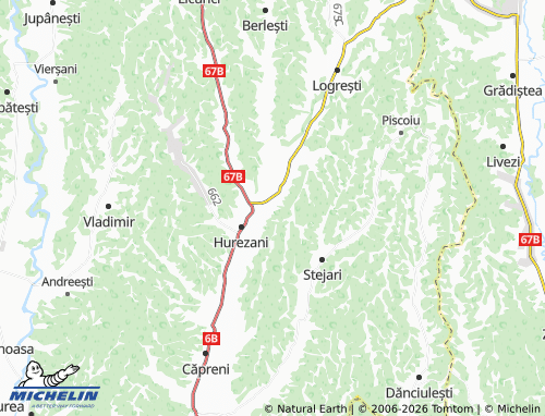 Mapa MICHELIN Busuioci - ViaMichelin