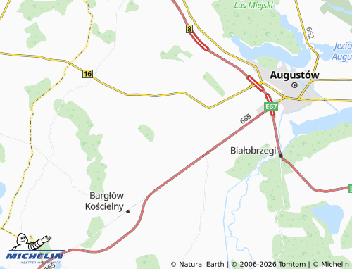 Carte MICHELIN Uścianki - ViaMichelin