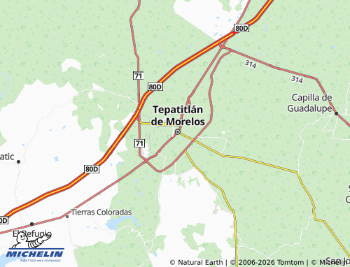MICHELIN Libramiento Sur map - ViaMichelin