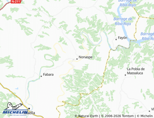Mappa MICHELIN Nonaspe - ViaMichelin