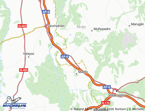 MICHELIN Labajos map - ViaMichelin