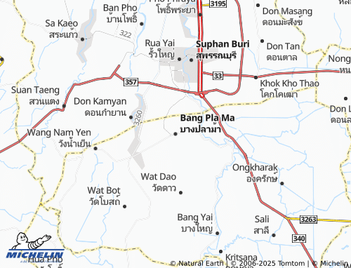 MICHELIN Bang Pla Ma map - ViaMichelin