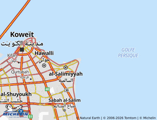 MICHELIN-Landkarte al-Salimiyyah 1 - ViaMichelin